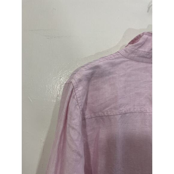 J CREW Baird McNutt Irish Linen Shirt 14 Coastal Quiet Luxury Minimalist Relaxed - Picture 9 of 14